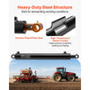 VEVOR Double Acting Hydraulic Cylinder, 2" Bore x 16" Stroke, Max 3500PSI Hydraulic Cylinder, Heavy-Duty Welded Cross Tube Cylinders with 1" Pin Hole & SAE #6 Port for Agricultural Machinery, Tractors