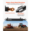 VEVOR Double Acting Hydraulic Cylinder, 2" Bore x 10" Stroke, Max 3500PSI Hydraulic Cylinder, Heavy-Duty Welded Cross Tube Cylinders with 1" Pin Hole & SAE #6 Port for Agricultural Machinery, Tractors