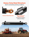 VEVOR Double Acting Hydraulic Cylinder, 2" Bore x 10" Stroke, Max 3500PSI Hydraulic Cylinder, Heavy-Duty Welded Cross Tube Cylinders with 1" Pin Hole & SAE #6 Port for Agricultural Machinery, Tractors