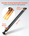 VEVOR Double Acting Hydraulic Cylinder, 2" Bore x 24" Stroke, Max 3500PSI Hydraulic Cylinder, Heavy-Duty Welded Cross Tube Cylinders with 1" Pin Hole & SAE #6 Port for Agricultural Machinery, Tractors