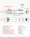 VEVOR Double Acting Hydraulic Cylinder, 2" Bore x 24" Stroke, Max 3500PSI Hydraulic Cylinder, Heavy-Duty Welded Cross Tube Cylinders with 1" Pin Hole & SAE #6 Port for Agricultural Machinery, Tractors