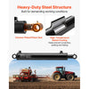 VEVOR Double Acting Hydraulic Cylinder, 2" Bore x 12" Stroke, Max 3500PSI Hydraulic Cylinder, Heavy-Duty Welded Cross Tube Cylinders with 1" Pin Hole & SAE #6 Port for Agricultural Machinery, Tractors