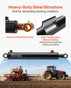 VEVOR Double Acting Hydraulic Cylinder, 2" Bore x 12" Stroke, Max 3500PSI Hydraulic Cylinder, Heavy-Duty Welded Cross Tube Cylinders with 1" Pin Hole & SAE #6 Port for Agricultural Machinery, Tractors