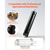 VEVOR Double Acting Hydraulic Cylinder, 5" Bore x 20" Stroke, Max 4500PSI Hydraulic Cylinder, Heavy-Duty Welded Cross Tube Cylinders with 0.63" Pin Hole & SAE #6 Port for Agricultural Machinery, Tractors