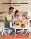VEVOR Slushie Machine, 4L/135oz No Ice Needed Slushy Machine for Home, Frozen Drink Maker with Single Tank, Margarita Machine with Self-Cleaning, for Frozen Margaritas, Frappés, Milkshake & More
