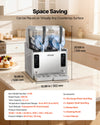 VEVOR Slushie Machine, 3L/100oz x 2 Tank Slushy Machine for Home, No Ice Needed Frozen Drink Maker, Margarita Maker with Self-Cleaning, for Frozen Margaritas, Frappés, Milkshake & More