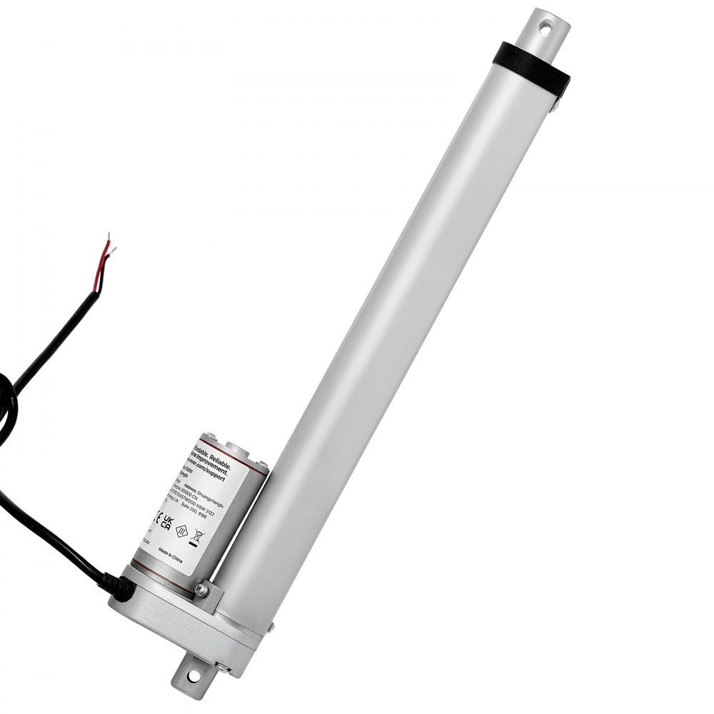 VEVOR 12V Linear Actuator, 9.84 Inch High Speed 0.6"/s Linear Motion Actuator, 225lbs/1000N with IP54 Protection & Mounting Bracket for Lift Desk, Recliner Chairs, Window Door Opener