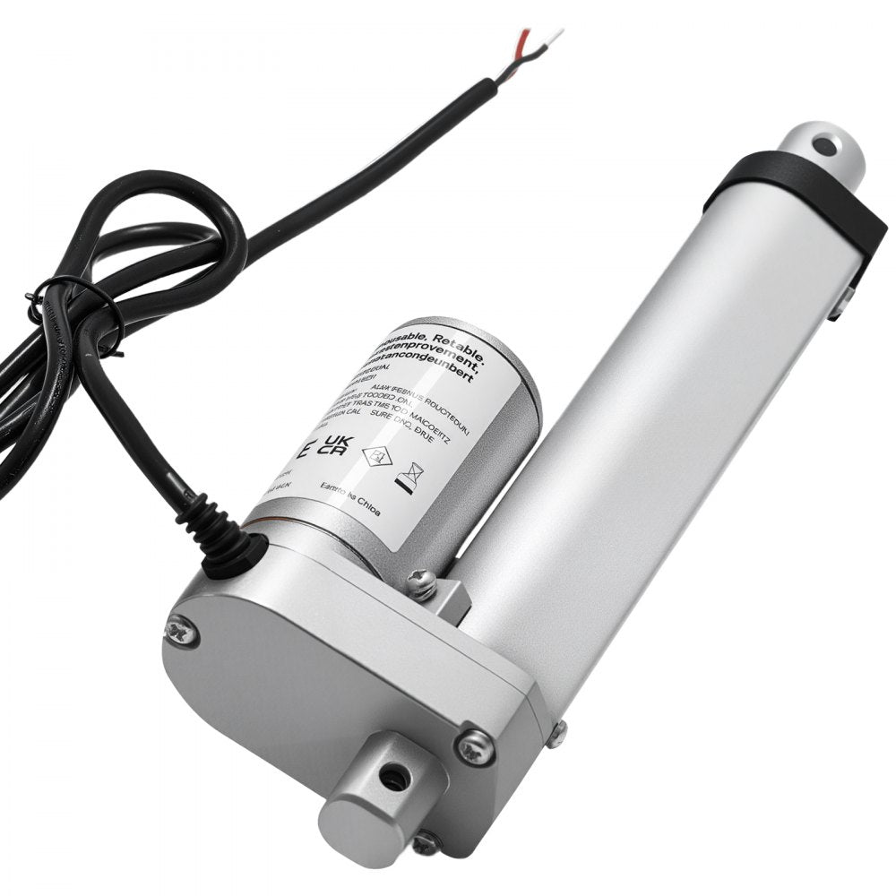 VEVOR 12V Linear Actuator, 4 Inch High Speed 0.6"/s Linear Motion Actuator, 225lbs/1000N with IP54 Protection & Mounting Bracket for Lift Desk, Recliner Chairs, Window Door Opener