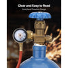 VEVOR CGA520 Acetylene Regulator for B-Type Tanks, AR-B Air Acetylene Regulator Gauge with 3/8"-24 LH Outlet Connection, Heavy-Duty Brass Body for Welding Brazing Applications