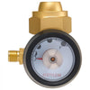 VEVOR CGA520 Acetylene Regulator for B-Type Tanks, AR-B Air Acetylene Regulator Gauge with 3/8"-24 LH Outlet Connection, Heavy-Duty Brass Body for Welding Brazing Applications