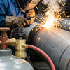 VEVOR CGA200 Acetylene Regulator for Small MC Tanks, AR-MC Air Acetylene Regulator Gauge with 3/8"-24 LH Outlet Connection, Heavy-Duty Brass Body for Welding Brazing Applications