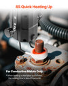 Induction heater heating a nut/bolt (8s quick heating)