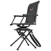 VEVOR Hunting Chair, 360° Silent Swivel, Foldable Lightweight Portable Blind Chair, Heavy-Duty Steel Frame Ground Stool Seat, with Armrest, Adjustable Carry Strap, 300 Lbs Capacity for Fishing Camping