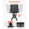 VEVOR Hunting Chair, 360° Silent Swivel, Foldable Portable Blind Chair, Heavy-Duty Steel Frame Ground Stool Seat,with Armrests, Anti-Sink Feet, Height Adjustable, 350 Lbs Capacity for Fishing Camping