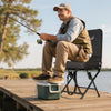 VEVOR Hunting Chair, 360° Silent Swivel, Foldable Lightweight Portable Blind Chair, Heavy-Duty Steel Frame Ground Stool Seat, with Adjustable Shoulder Strap, 300 Lbs Capacity for Fishing, Camping