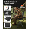 VEVOR Hunting Chair, 360° Silent Swivel, Foldable Portable Blind Chair, Heavy-Duty Steel Frame Ground Stool Seat,with Seat Cover, Anti-Sink Feet, Height Adjustable, 350 Lbs Capacity, for Fishing