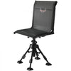 VEVOR Hunting Chair, 360° Silent Swivel, Foldable Portable Blind Chair, Heavy-Duty Steel Frame Ground Stool Seat with Anti-Sink Swivel Feet, Height Adjustable, 350 Lbs Capacity for Fishing Camping