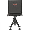 VEVOR Hunting Chair, 360° Silent Swivel, Foldable Portable Blind Chair, Heavy-Duty Steel Frame Ground Stool Seat with Anti-Sink Swivel Feet, Height Adjustable, 350 Lbs Capacity for Fishing Camping