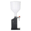 VEVOR Manual Filling Machine, 10-120 ml, 12 L Hopper, Paste Liquid Filler, for Water, Honey, Oil, Shampoo and Lotion, Anti-Drip Nozzle, Adjustable Bottle Stand, Carbon Steel Body, Effort-Saving Handle