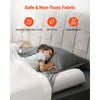 VEVOR Bed Bumper for Toddlers, 52-inch Inflatable Bed Guard Rail with Safety Flap, 2-Pack Toddler Bedrail Bumpers with Non-Slip Bottom & Machine-Washable Cover for Twin, Full, Queen and King Beds