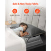 VEVOR Bed Bumper for Toddlers, 52-inch Inflatable Bed Guard Rail with Safety Flap, Non-Slip TPU Toddler Bedrail Bumper for Twin, Full, Queen King Beds, Lightweight & Portable for Home Travel (2 Packs)