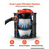VEVOR Ash Vacuum 4 Gallon, 1200W Powerful Fireplace Cleaner Steel Body, for Fireplaces, Pellet Stoves, Wood Stoves, Fire Pits, Grills, Double Stage Filtration System, 4 FT Hose, Black & Orange