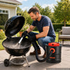 VEVOR Ash Vacuum 4 Gallon, 1200W Powerful Fireplace Cleaner Steel Body, for Fireplaces, Pellet Stoves, Wood Stoves, Fire Pits, Grills, Double Stage Filtration System, 4 FT Hose, Black & Orange