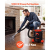 VEVOR Ash Vacuum 5.3 Gallon, 1200W Powerful Fireplace Cleaner with Casters, for Fireplace, Pellet Stove, Wood Stoves, Fire Pit, Grills, Steel Body, Double Stage Filtration, 5 FT Hose, Black & Orange