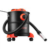 VEVOR Ash Vacuum 5.3 Gallon, 1200W Powerful Fireplace Cleaner with Casters, for Fireplace, Pellet Stove, Wood Stoves, Fire Pit, Grills, Steel Body, Double Stage Filtration, 5 FT Hose, Black & Orange