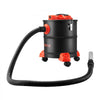 VEVOR Ash Vacuum 5.3 Gallon, 1200W Powerful Fireplace Cleaner with Casters, for Fireplace, Pellet Stove, Wood Stoves, Fire Pit, Grills, Steel Body, Double Stage Filtration, 5 FT Hose, Black & Orange