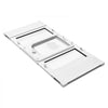 VEVOR Cat Door for Window, Adjustable to Fit Window Width 27"-32", 4 Secure Lock Modes, Aluminum Frame and High-Transparency Glass, Magnetic Closure, Weatherproof Quick-Fit Pet Door for Cats, White