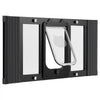 VEVOR Cat Door for Window, Adjustable to Fit Window Width 27"-32", 4 Secure Lock Modes, Aluminum Frame and High-Transparency Glass, Magnetic Closure, Weatherproof Quick-Fit Pet Door for Cats, Black
