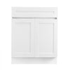 VEVOR White Shaker Base Cabinet with Drawer, 24-Inch Unassembled Drawer Base Cabinet, 24" W x 24" D x 34.5" H Ready to Assemble Cabinet with Soft-Close Doors and Adjustable Shelf, for Home Office