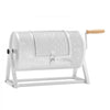 VEVOR Raffle Ticket Spinner, 11.6" x 6.6" Holds 2500 Tickets or 100 Ping Pong Balls, Raffle Drum Lottery Spinning Cage with Reinforced Handle, Stable Triangular Stand, for Events and Gatherings, White