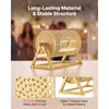 VEVOR Raffle Ticket Spinner, 11.6" x 6.6" Holds 2500 Tickets or 100 Ping Pong Balls, Raffle Drum Lottery Spinning Cage with Reinforced Handle, Stable Triangular Stand, for Events and Gatherings, Gold