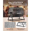 VEVOR Raffle Ticket Spinner, 16.1" x 11.9" Holds 5000 Tickets or 200 Ping Pong Balls, Raffle Drum Lottery Spinning Cage with Reinforced Handle, Stable Triangular Stand, for Events, Gatherings, Black