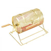 VEVOR Raffle Drum,Holds 2500 Tickets or 100 Ping Pong Balls, Metal Lottery Spinning Drawing with Wooden Turning Handle,11.6 x Ø7.48 inch Brass Plated Raffle Ticket Spinning Cage, for Bingo Ballot Pa