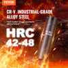 VEVOR Impact Socket Set with 1/2" Drive, Comprising 23 Pieces in SAE (7/16" -1") & Metric Measurements, 6 Point Cr-V Alloy Steel, Ideal for Car Maintenance, Includes Ratchet Handle and Durable Storage Case