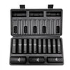 VEVOR 1/2" Drive Impact Socket Set, 13 Piece Deep Socket Set Metric 10-24mm, 6 Point CR-V Alloy Steel for Auto Repair, Easy-to-Read Size Markings, Rugged Construction, Includes Storage Case
