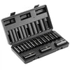 VEVOR 3/8" Drive Impact Socket Set, 15 Piece Deep Socket Set Metric 8-22mm, 6 Point Cr-Mo Alloy Steel for Auto Repair, Easy-to-Read Size Markings, Rugged Construction, Includes Storage Case