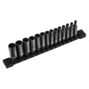 VEVOR 1/4" Drive Impact Socket Set, 14 Piece Deep Socket Set Metric 4-15mm, 6 Point Cr-Mo Alloy Steel for Auto Repair, Easy-to-Read Size Markings, Rugged Construction, Socket Organizer