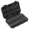VEVOR Drive Impact Socket Set 1/4"  - 14 Piece Deep Socket Set Metric 4-15mm - 6 Point Cr-Mo Alloy Steel for Auto Repair - Easy-to-Read Size Markings - Rugged Construction - Socket Organizer