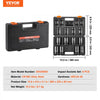 VEVOR 1" Drive Impact Socket Set, 8 Piece Deep Socket Set Metric 27-41mm, 6 Point Cr-Mo Alloy Steel for Auto Repair, Easy-to-Read Size Markings, Rugged Construction, Includes Storage Case