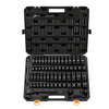 VEVOR Impact Socket Set, 1/2" Drive, 65-Piece Socket Set, 6 Point Sockets, SAE 3/8" to 1-1/4" and Metric 10-24 mm, Easy to Identify, with a Sturdy Storage Case, Cr-V Alloy Steel for Vehicles Repair