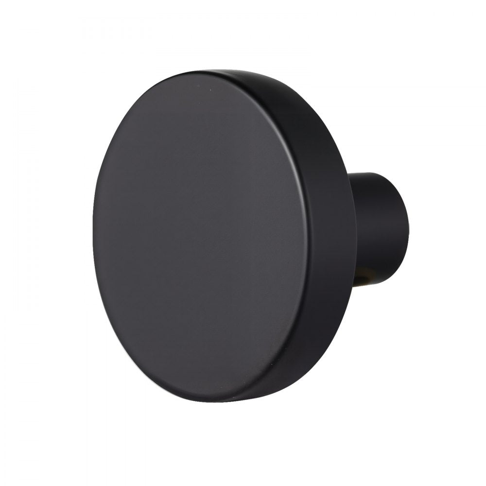 VEVOR Cabinet Knobs, 10 Pack, 1.26 Inch Black Zinc Alloy Drawer Pulls & Door Handles, Mushroom Kitchen Solid Knobs Dresser Handles, Cupboard Hardware with Screws for Bathroom Closet Cabinets Drawers