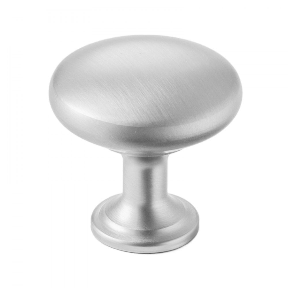 VEVOR Cabinet Knobs, 25 Pack, 1.1 Inch Zinc Alloy Drawer Pulls & Door Handles, Mushroom Kitchen Dresser Solid Knobs, Cupboard Hardware with Screws for Bathroom Closet Cabinets Drawers, Nickel Color