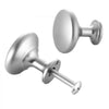 VEVOR Cabinet Knobs, 25 Pack, 1.1 Inch Zinc Alloy Drawer Pulls & Door Handles, Mushroom Kitchen Dresser Solid Knobs, Cupboard Hardware with Screws for Bathroom Closet Cabinets Drawers, Nickel Color