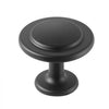 VEVOR Cabinet Knobs, 30 Pack, 1.22 Inch Black Zinc Alloy Drawer Pulls & Door Handles, Mushroom Kitchen Solid Knobs Dresser Handles, Cupboard Hardware with Screws for Bathroom Closet Cabinets Drawers