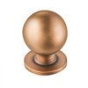 VEVOR Cabinet Knobs, 12 Pack, 0.98 Inch Zinc Alloy Drawer Pulls Door Handles, Round Kitchen Dresser Solid Knobs Cupboard Hardware with Screws for Bathroom Closet Cabinets Drawers, Antique Brass Color
