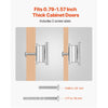 VEVOR Cabinet Knobs, 10 Pack, 1.42 Inch Zinc Alloy Drawer Pulls Door Handles, Rectangular Kitchen Dresser Solid Knobs, Cupboard Hardware with Screws for Bathroom Closet Cabinets Drawers, Chrome Color